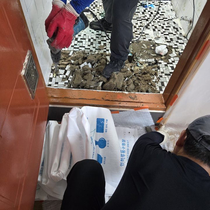 미사 하수구 막힘 관련 작업 현장 참고 사진 1